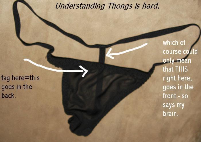 What is the meaning of the word THONG? 